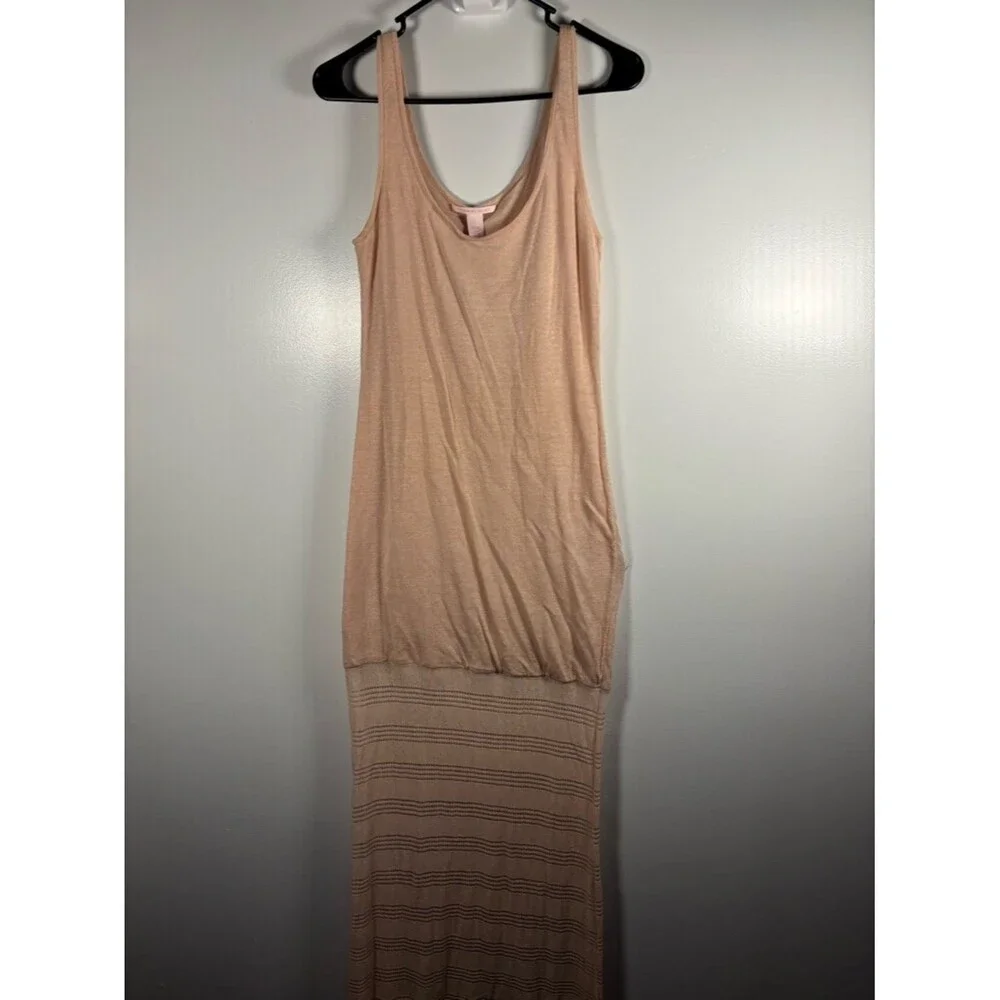 Victoria's Secret Vintage Linen Taupe Tank Maxi Dress - Picture 2 of 5